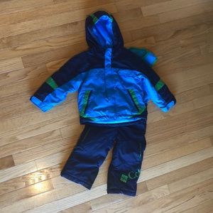 Columbia boys snow jacket & bib set 3T